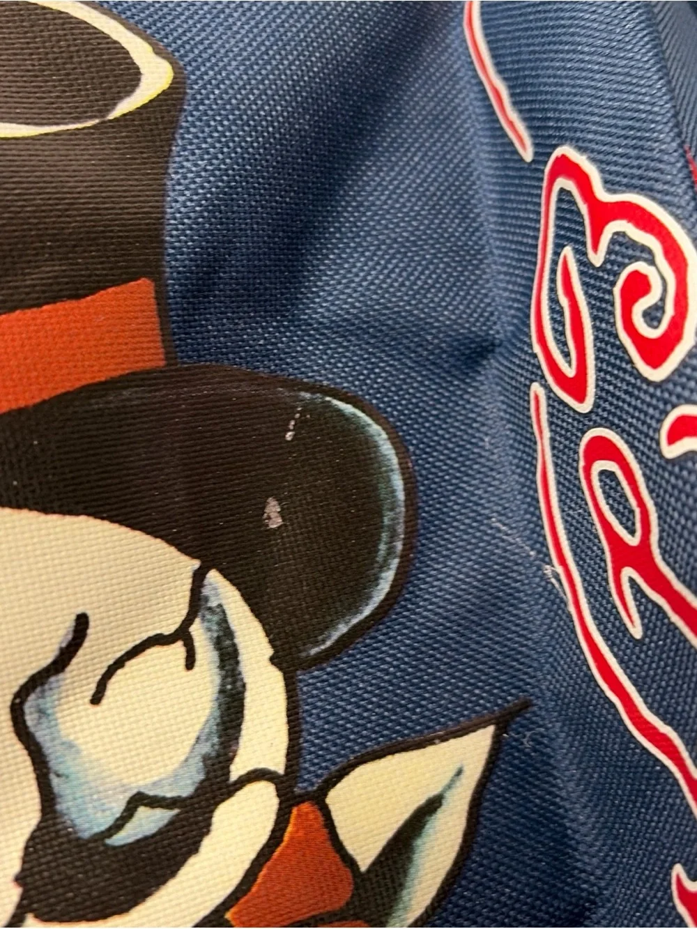 Don Ed Hardy Skull Top Hat Backpack Y2K Blue Red Retro 14